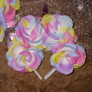 Colorful Floral Unicorn Headband